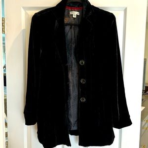 Coldwater Creek Velvet Jacket